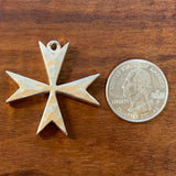  Large Maltese Cross Pendant - CharmWorks
