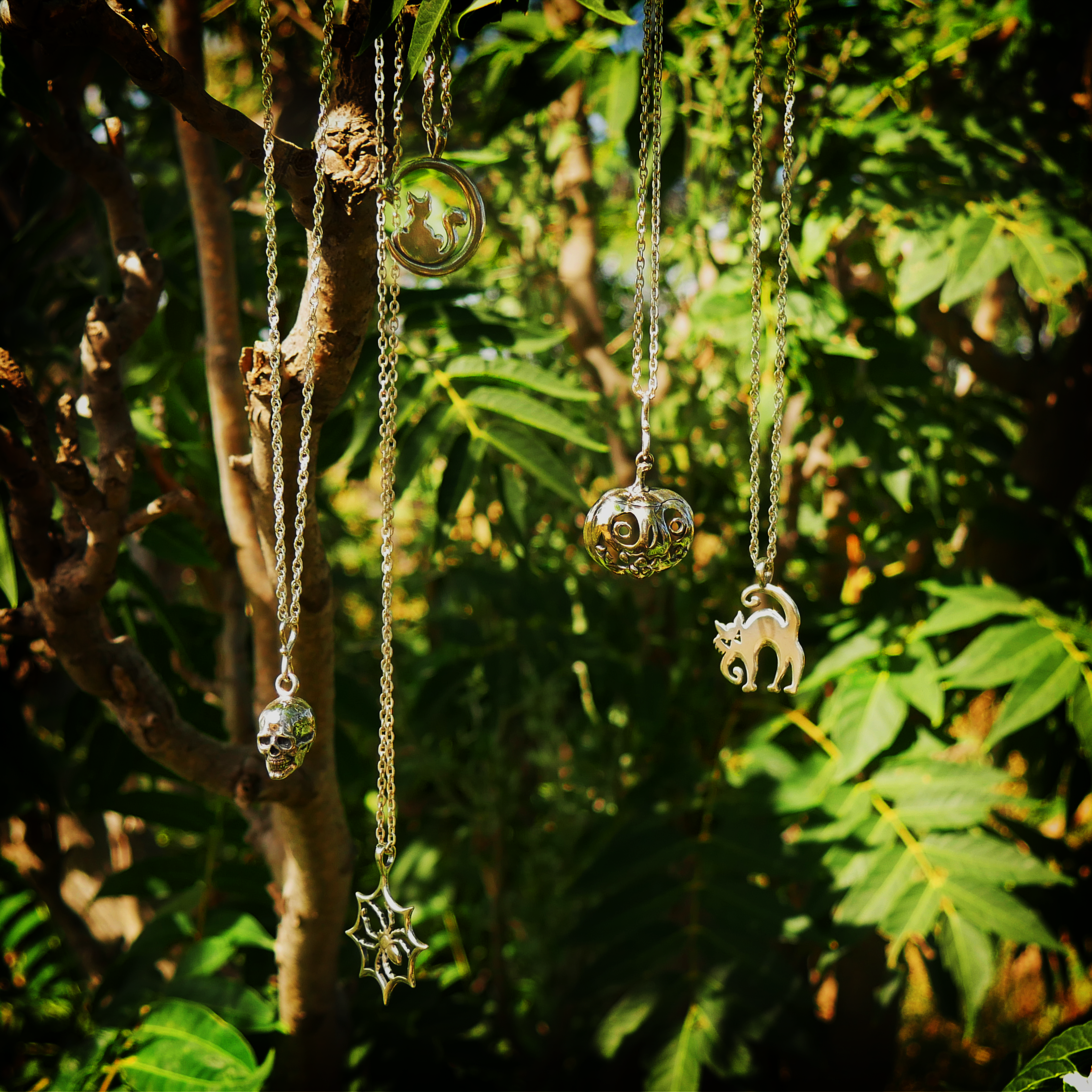 Spider In Web Necklace - Charmworks