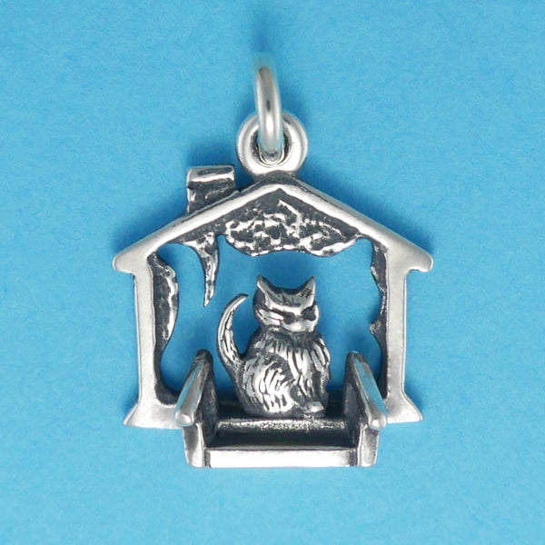 Cat On The Porch Charm - Charmworks
