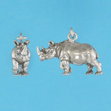Black Rhinoceros Pendant - Charmworks