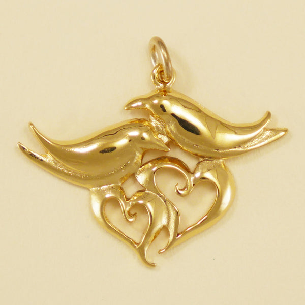 Doves and Hearts Charm - Charmworks