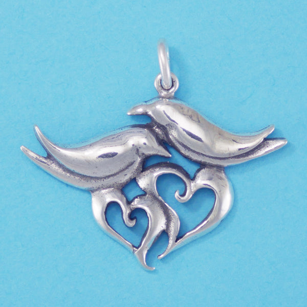 Doves and Hearts Charm - Charmworks