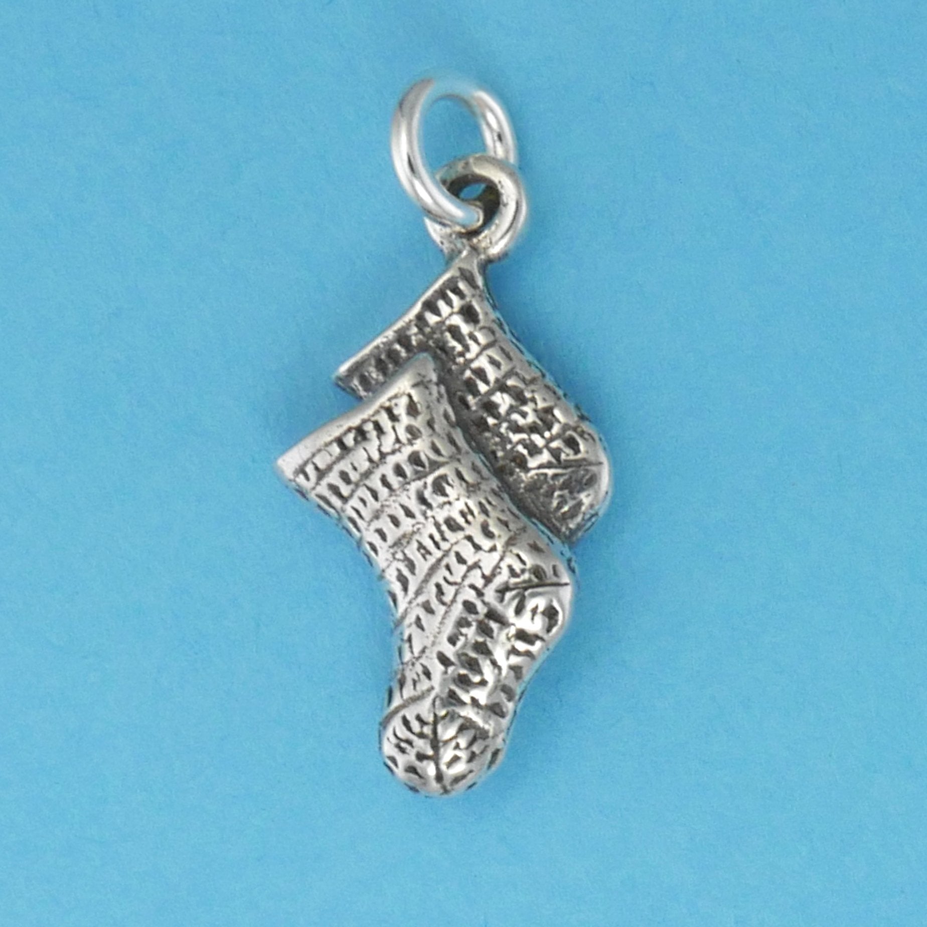 Knitted Baby Socks Charm - Charmworks