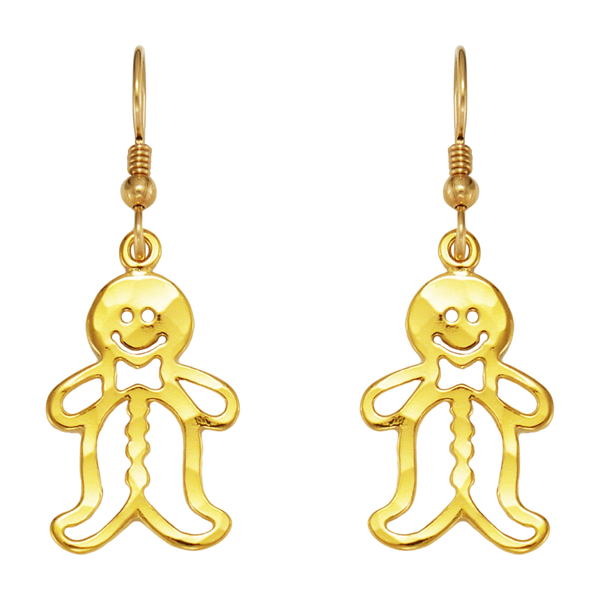 Gingerbread Man Earrings - Charmworks