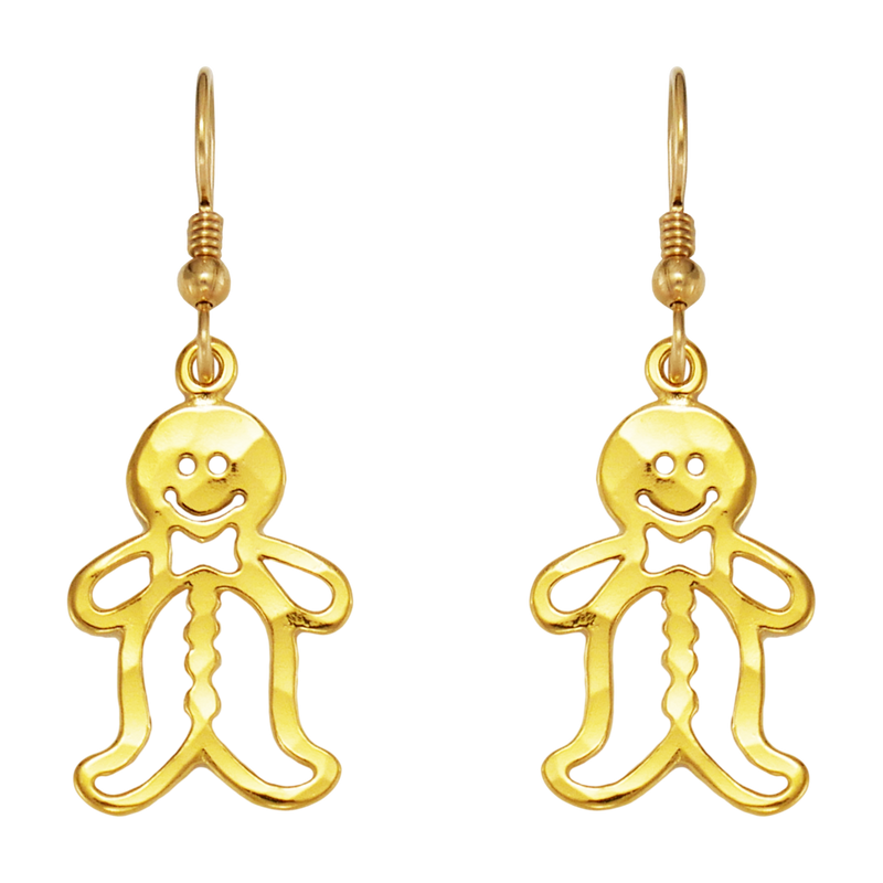 Gingerbread Man Earrings - Charmworks