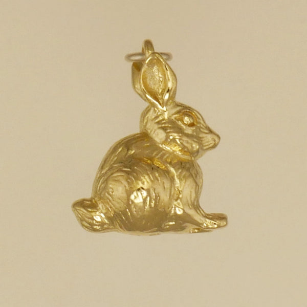 Bunny Rabbit Sitting Charm - Charmworks