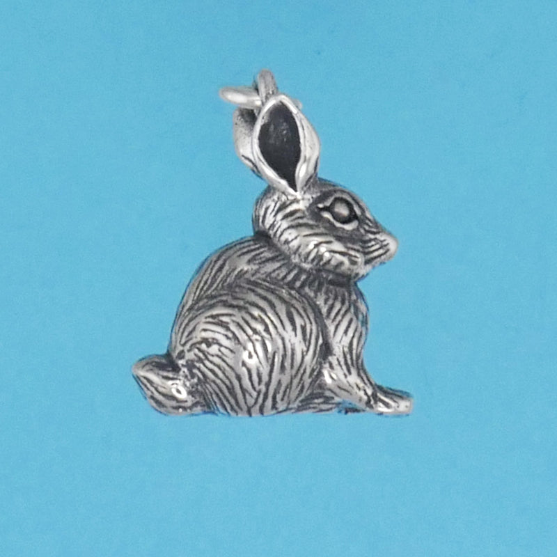 Bunny Rabbit Sitting Charm - Charmworks