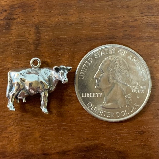 Cow and Calf Charm | Farm Animal Jewelry | CharmWorks Sterling Silver - Charmworks