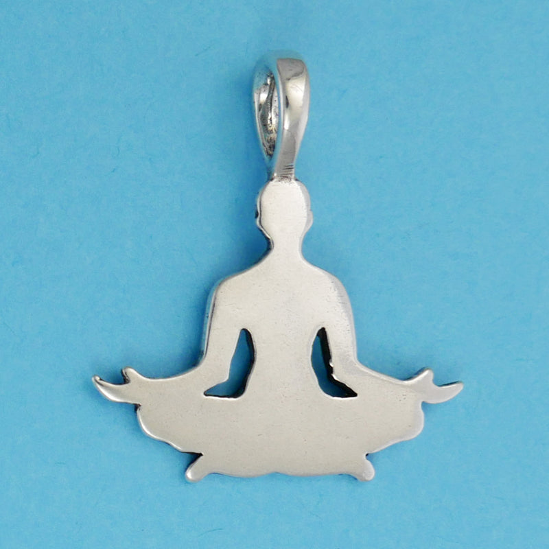 Yoga Lotus Pose Pendant - Charmworks