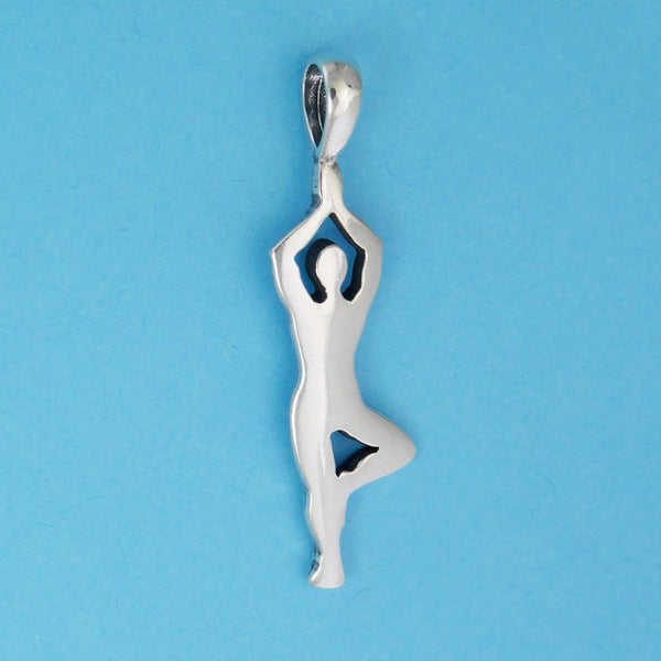 Yoga Tree Pose Pendant - Charmworks