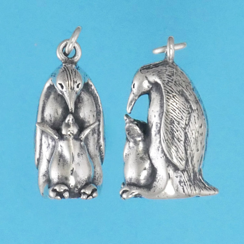 Penguin And Chick Pendant - Charmworks