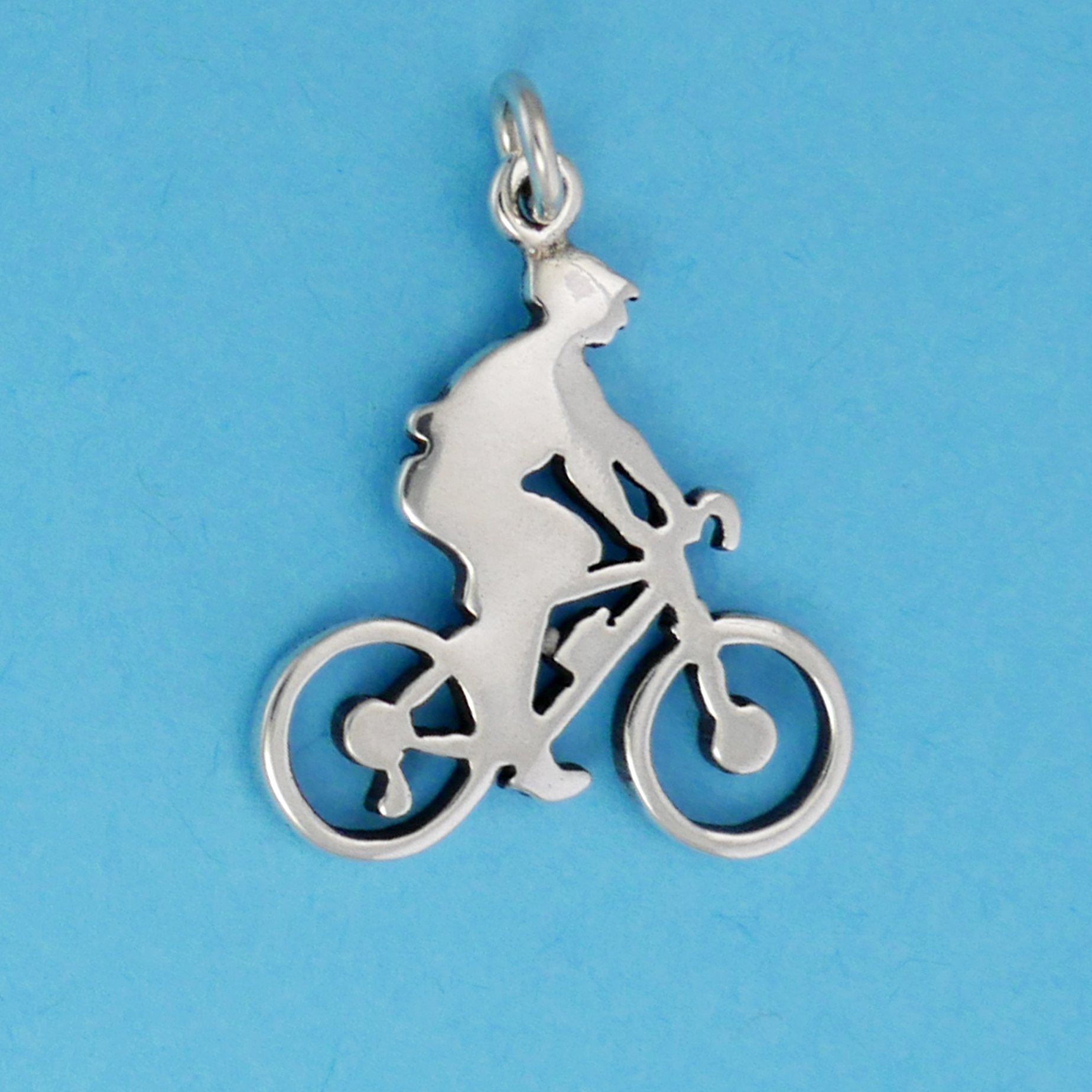 Bicyclist Charm - Charmworks