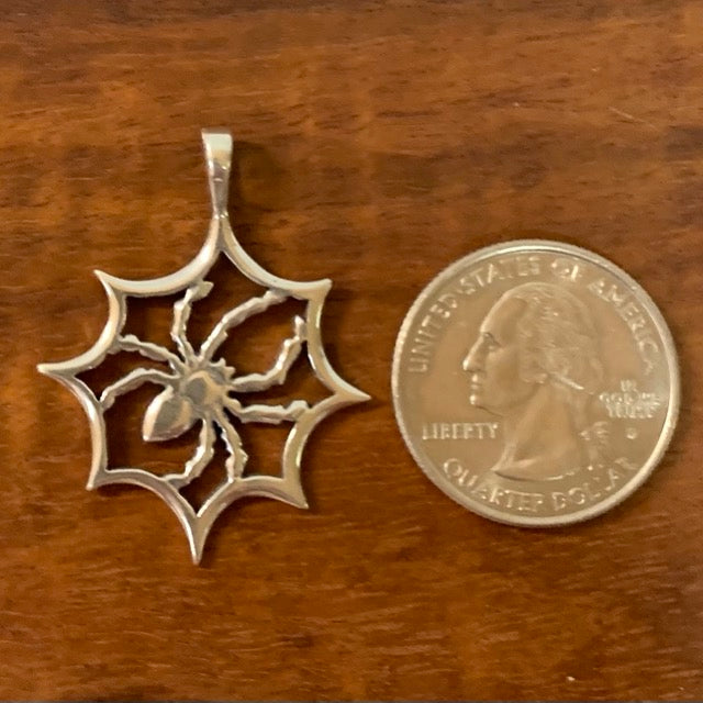 Spider In Web Pendant - Charmworks