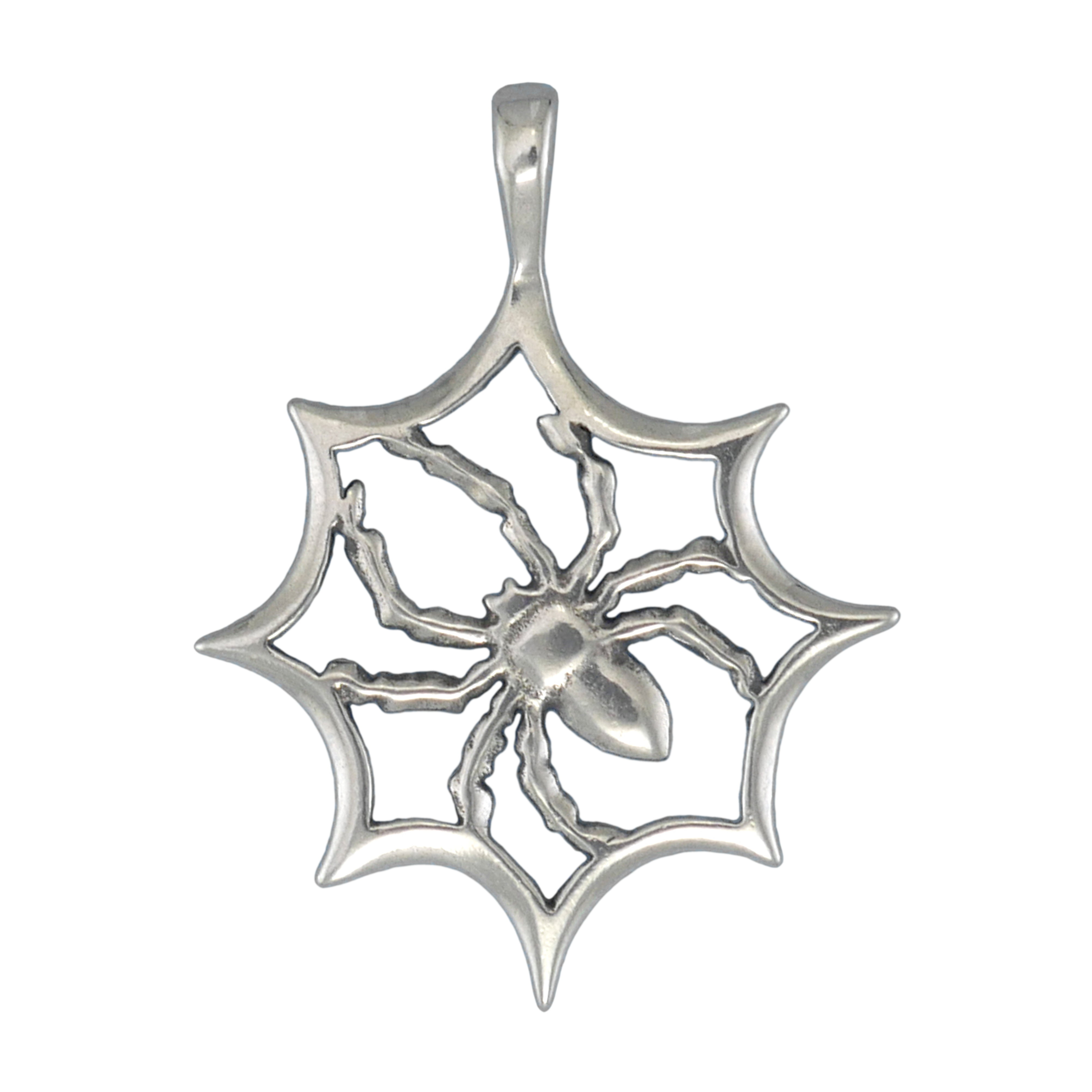 Spider In Web Necklace - Charmworks