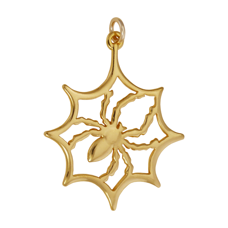 Spider In Web Charm - Charmworks