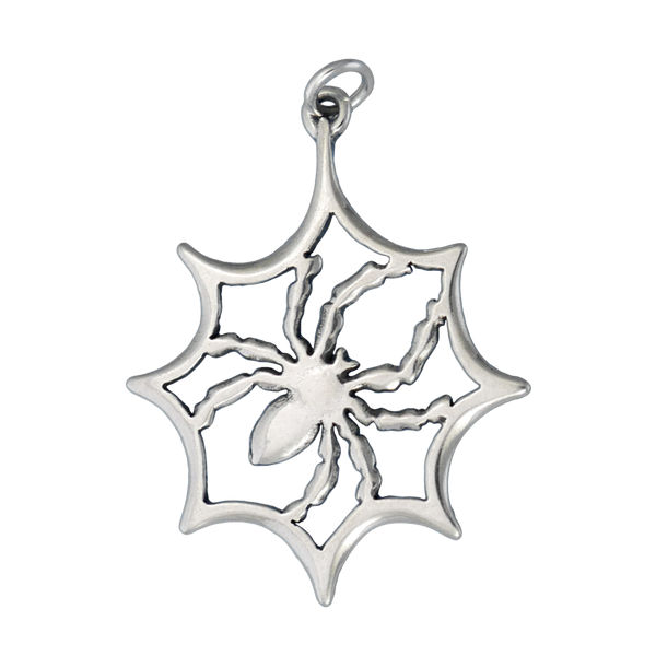 Spider In Web Charm - Charmworks