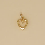 Textured Heart Charm - Charmworks