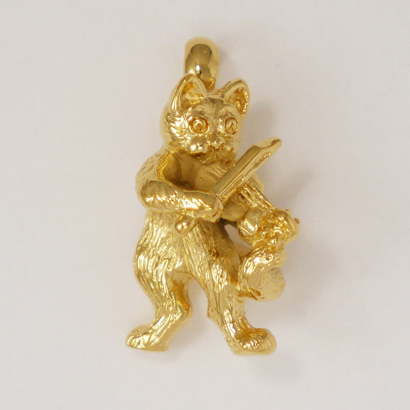 Cat And The Fiddle Pendant - Charmworks