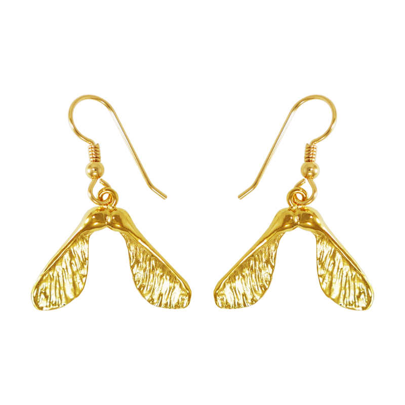 Double Maple Seed Earrings - Charmworks