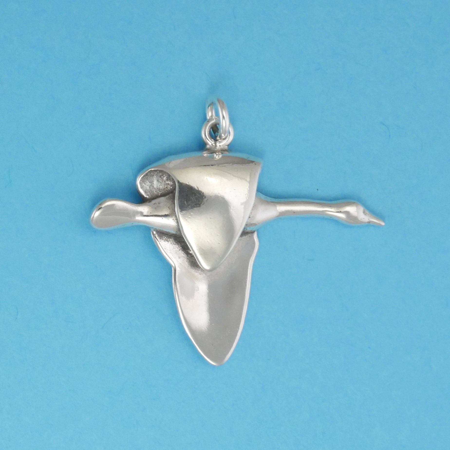 Goose In Flight Pendant - Charmworks