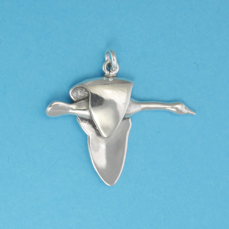 Goose In Flight Pendant - Charmworks