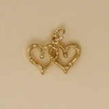 Double Heart Charm - Charmworks