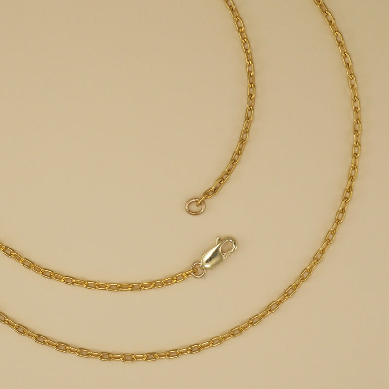 Medium Drawn Flat Cable Chain - Charmworks