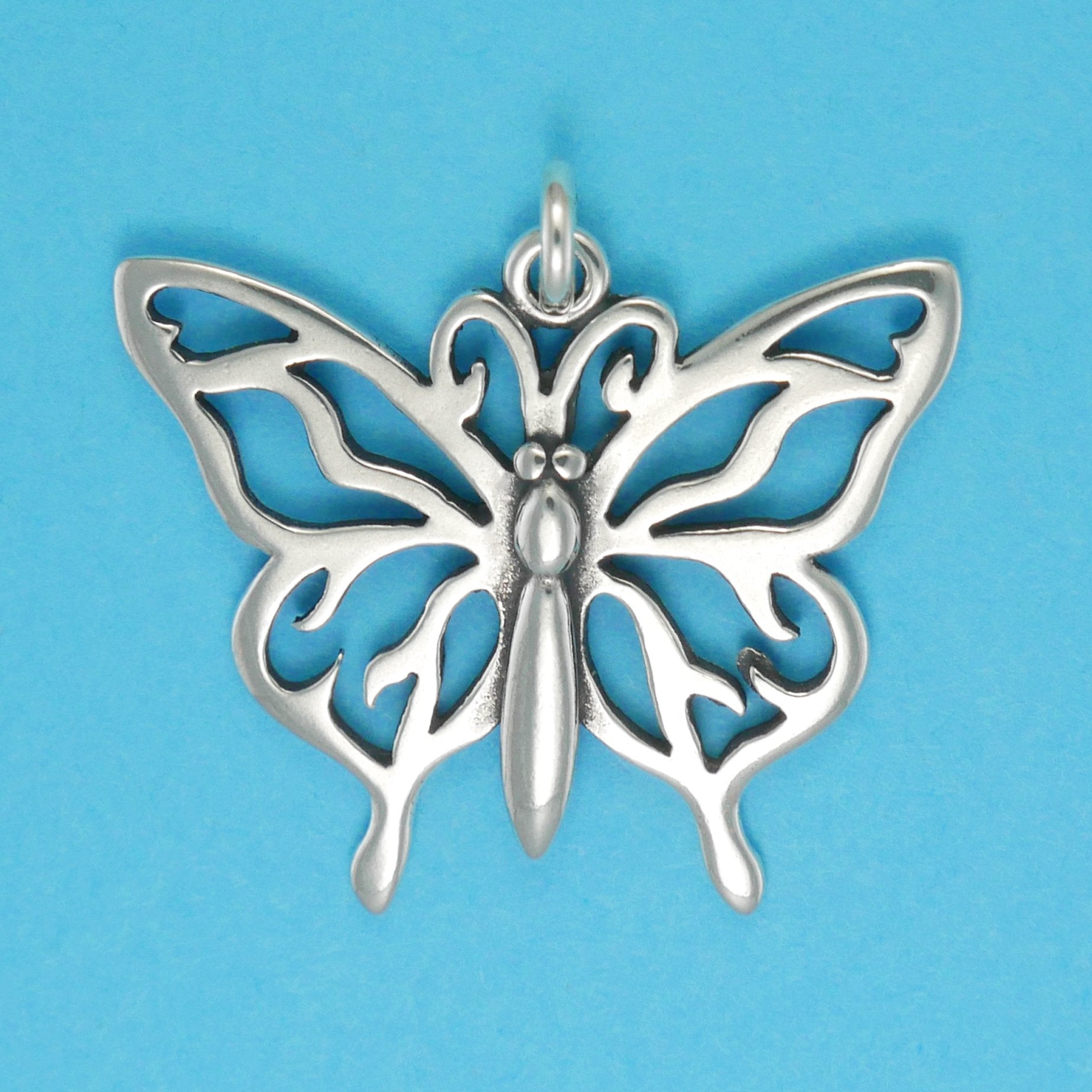 Complex Wing Butterfly Pendant - Charmworks