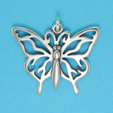 Complex Wing Butterfly Pendant - Charmworks