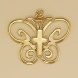 Butterfly Cross Pendant - Charmworks