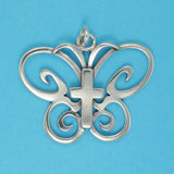 Butterfly Cross Pendant - Charmworks