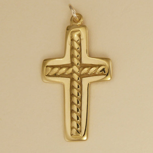 Twisted Wire Cross Charm - Charmworks