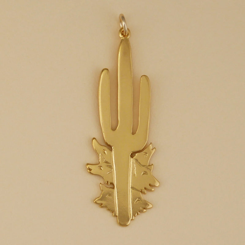 Saguaro And Coyotes Pendant - Charmworks