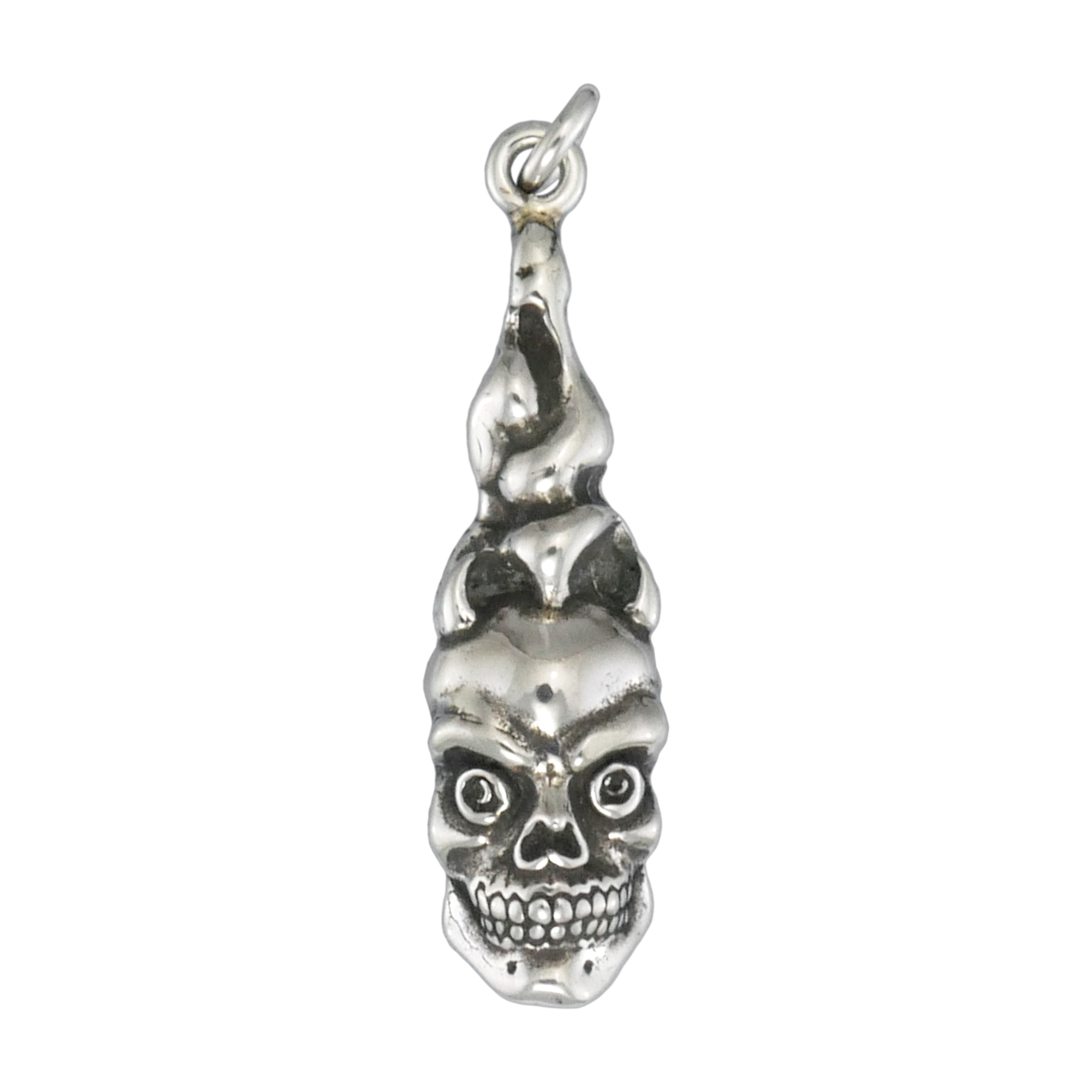 Flaming Skull Pendant - Charmworks
