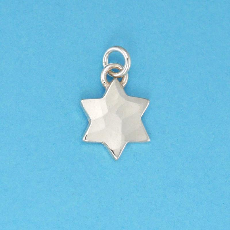 Solid Six Point Star Charm - Charmworks