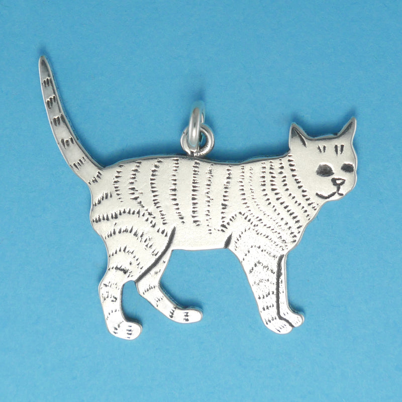 Tabby Cat Pendant - Charmworks