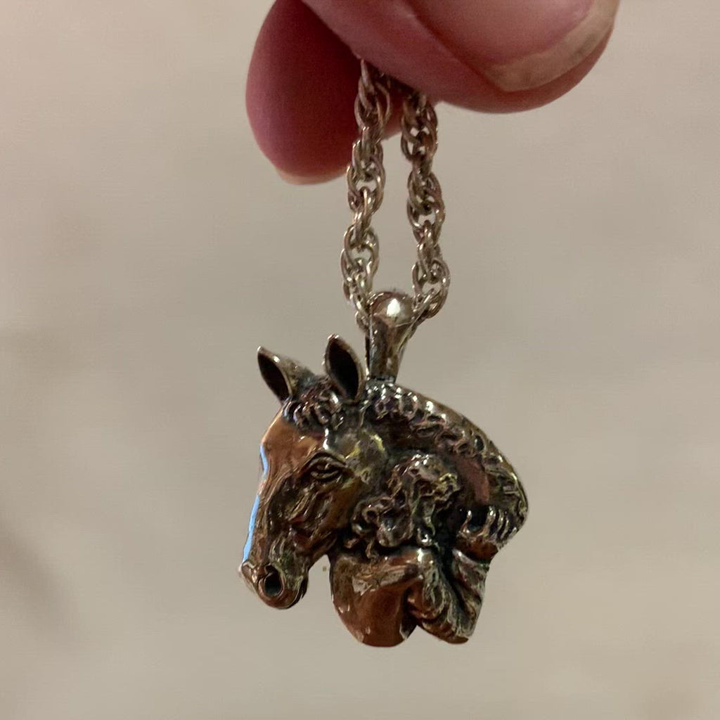 Girl with Horse Pendant -Charmworks