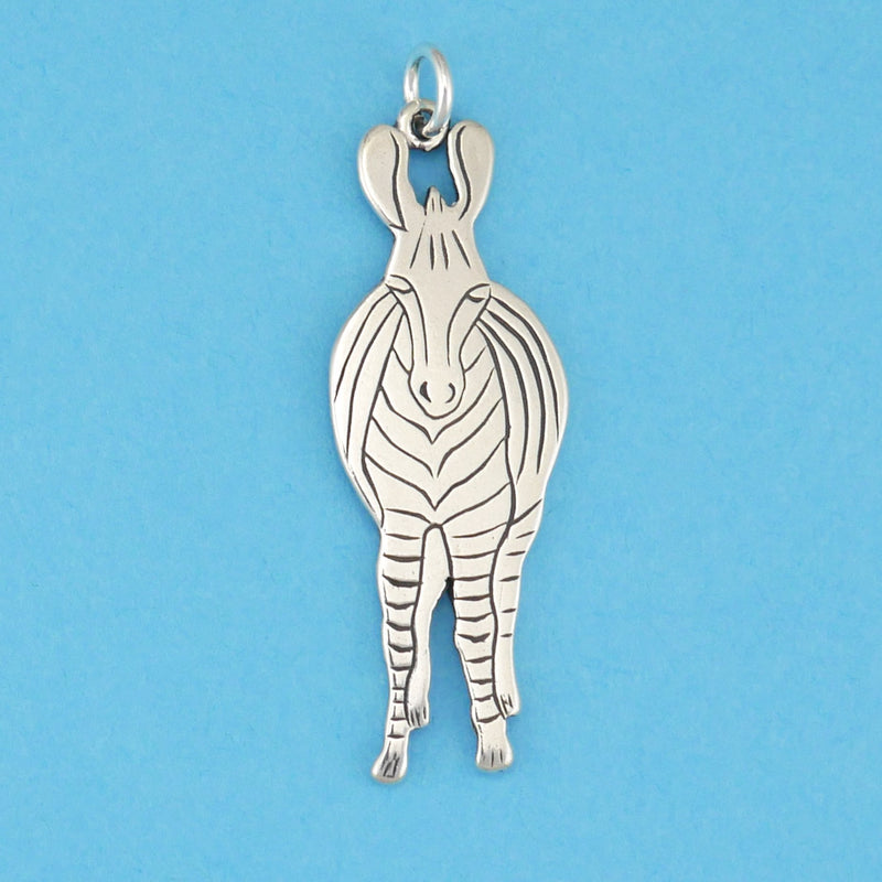 Zebra Front Pendant - Charmworks