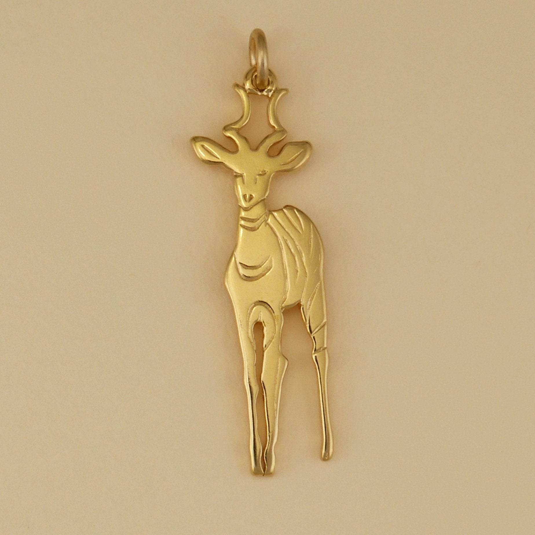 Male Lesser Kudu Pendant - Charmworks