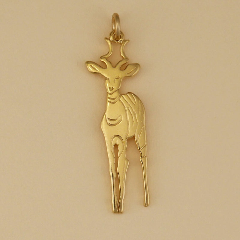 Male Lesser Kudu Pendant - Charmworks