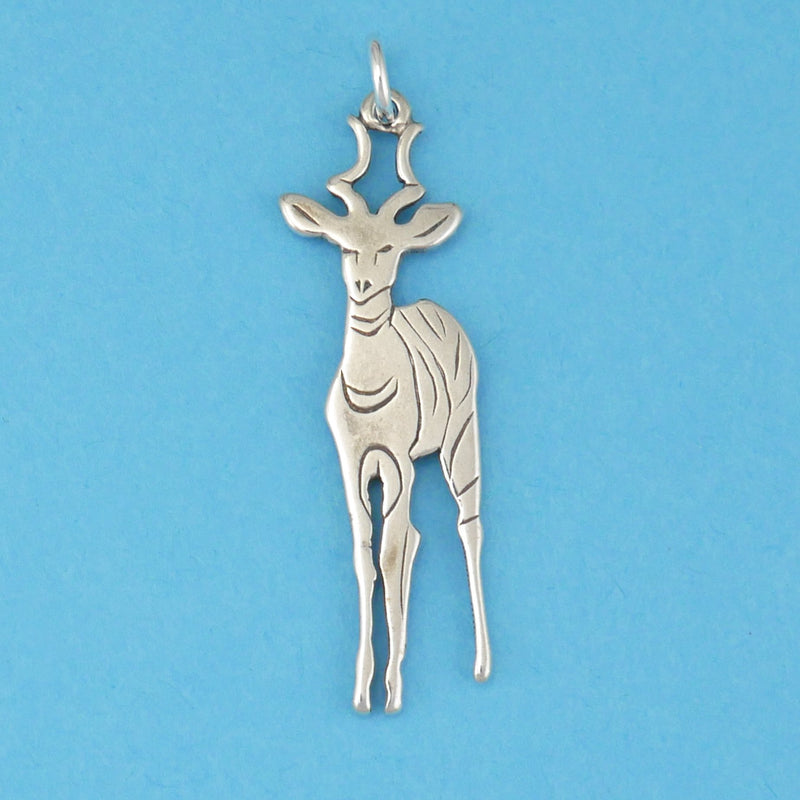 Male Lesser Kudu Pendant - Charmworks
