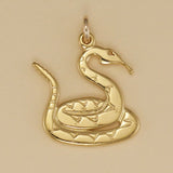 Coiled Rattlesnake Charm - Charmworks
