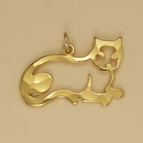 Lying Down Cat Charm - Charmworks