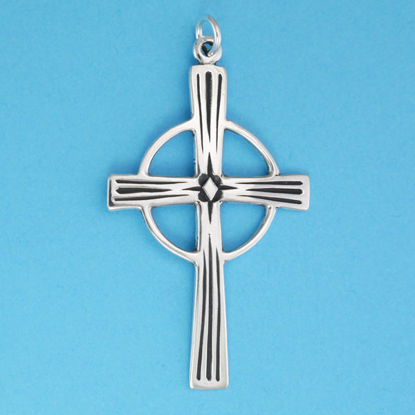 Lined Celtic Cross Pendant - Charmworks