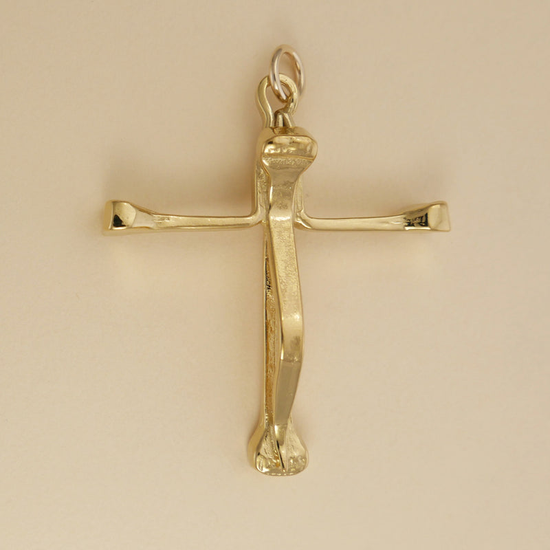 Horseshoe Nail Cross Pendant - Charmworks