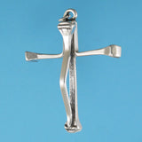 Horseshoe Nail Cross Pendant - Charmworks