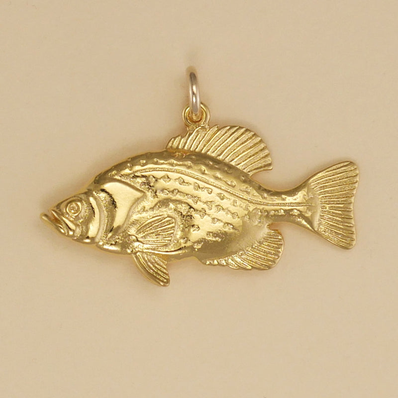 Crappie Charm | Fishing Jewelry | CharmWorks Gold Vermeil - Charmworks
