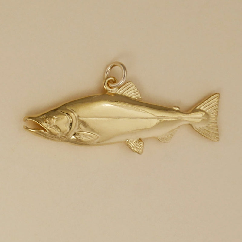 Salmon Charm | Charm Pendant | Charms & Pendants Gold Vermeil - Charmworks