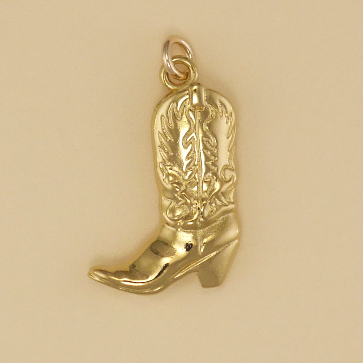 Cowboy Boot Charm Turquoise Rondelle Bracelet