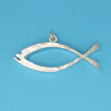 Hammer Faced Jesus Fish Pendant - Charmworks